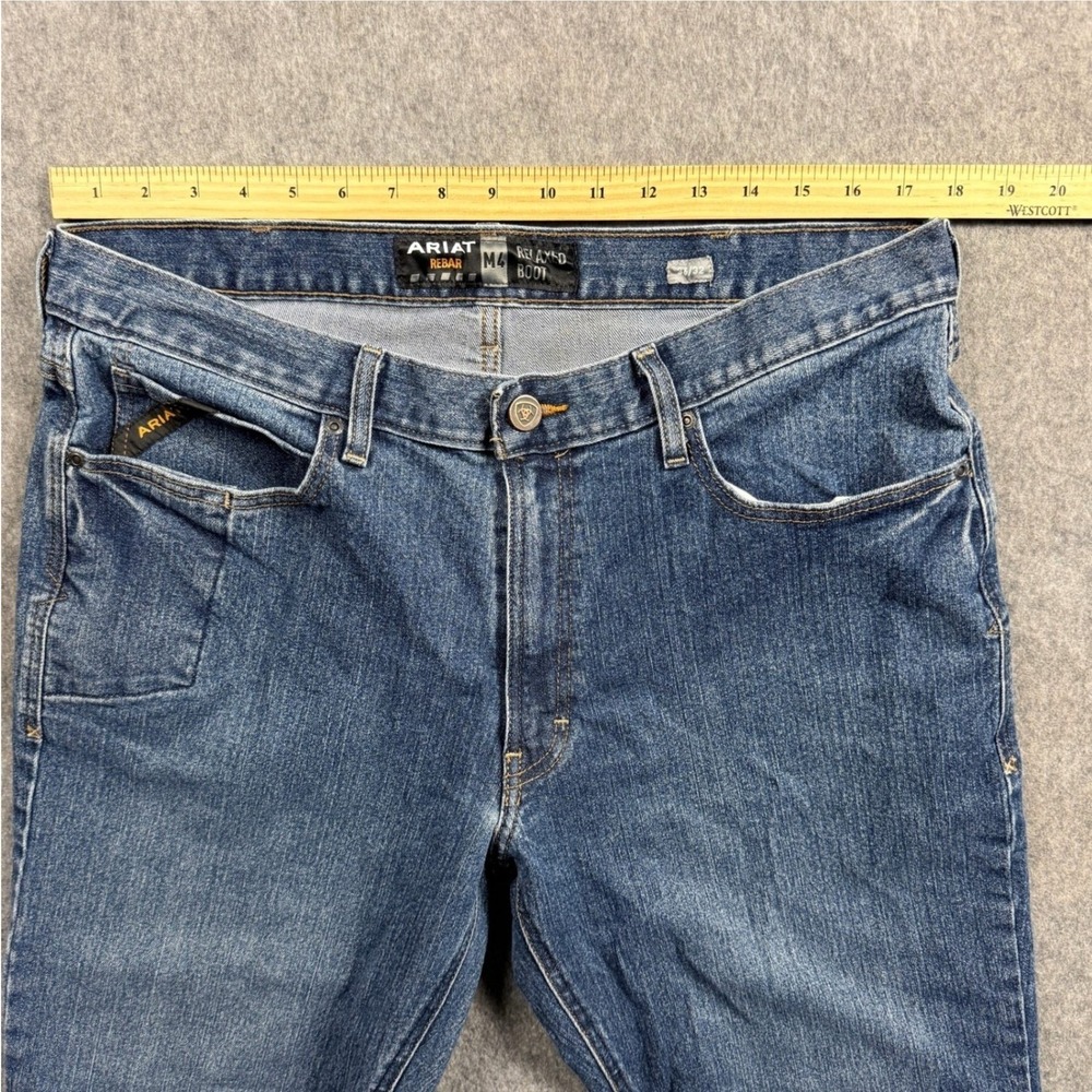 Ariat Rebar M4 Carbine Relaxed Bootcut Jeans Mens 36x32(36x30) Style 10016221 - Picture 3 of 13
